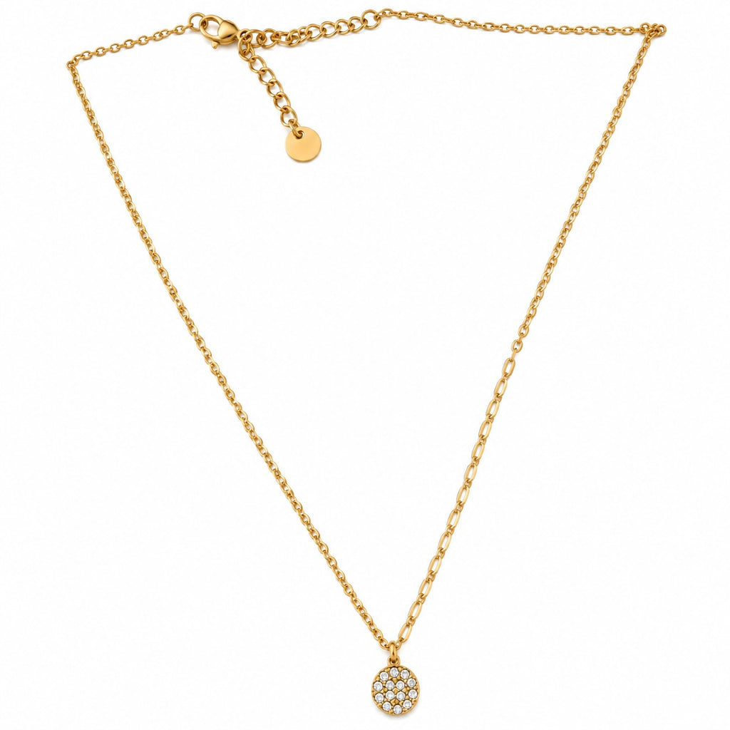 Collar circulo zirconias