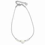 Pulsera corazón plata