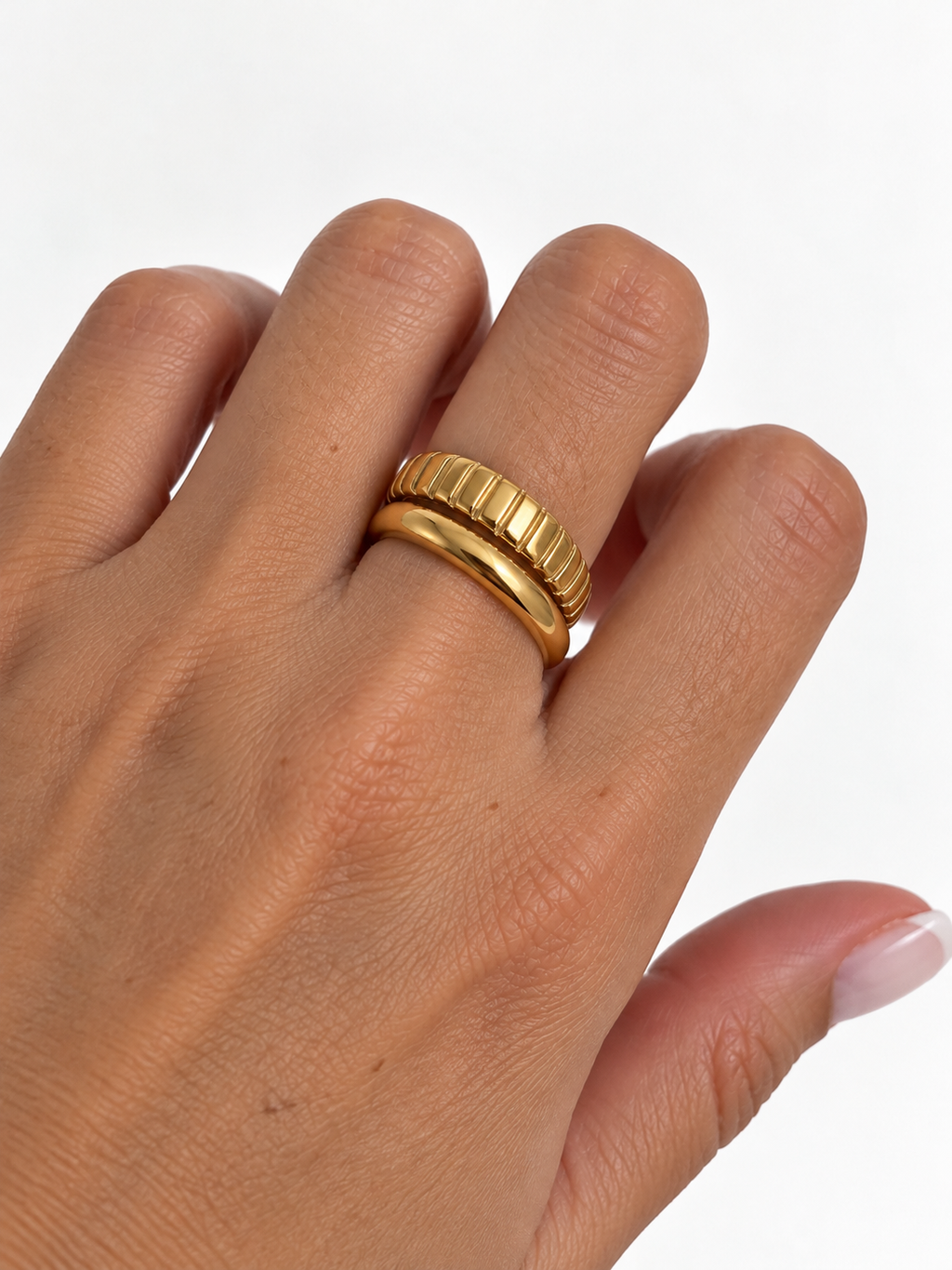 Anillo doble ajustable