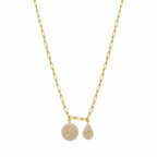Collar plata 925 doble charm