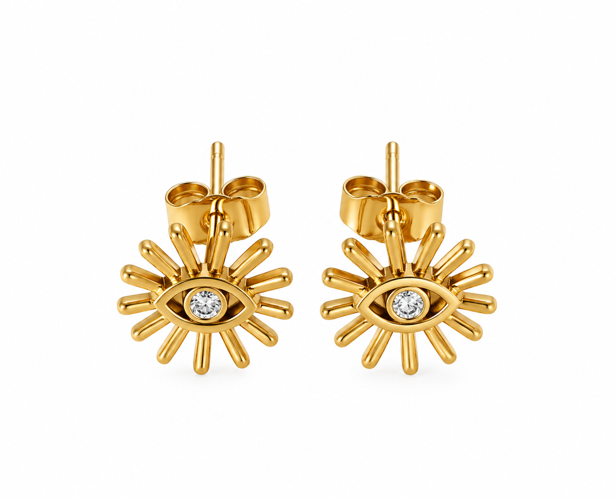 Pendientes Frida acero baño oro